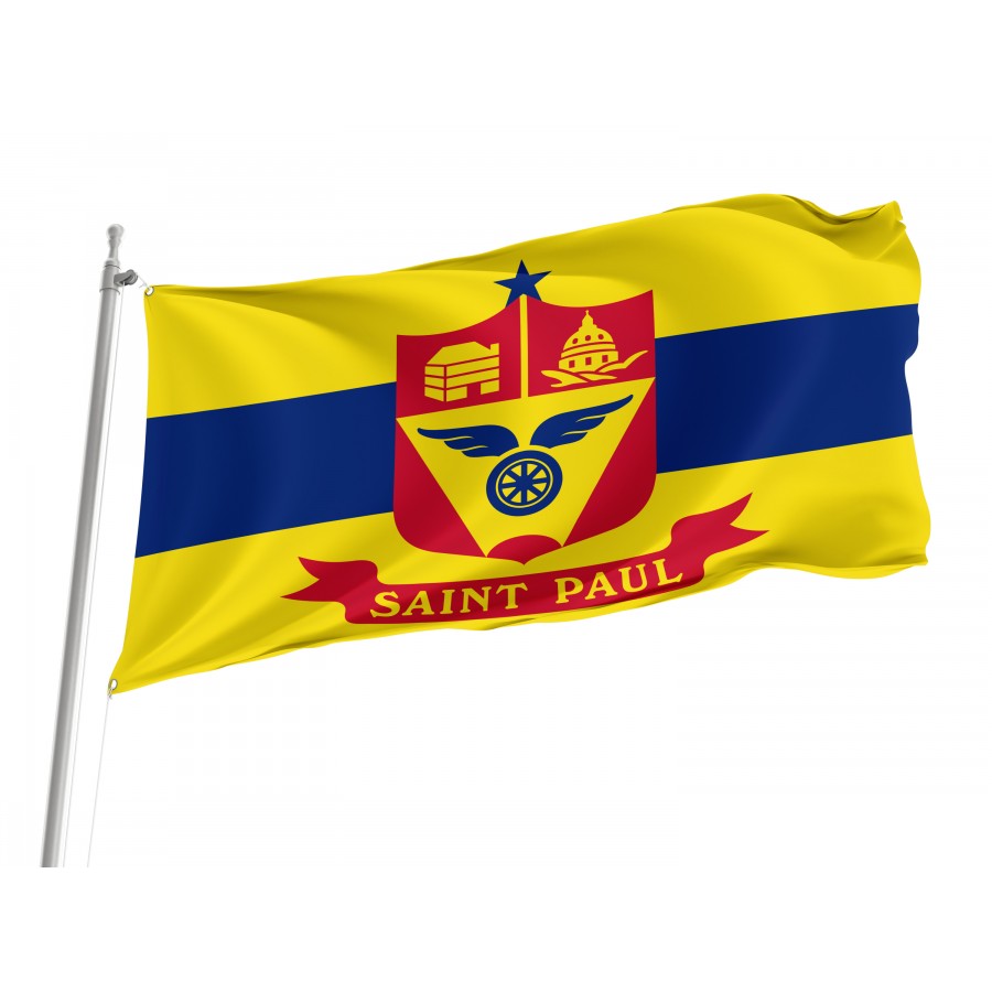 Flag of Saint Paul, Minnesota, Patriotic Flags, Unique Design Print, Flags for Indoor & Outdoor Use