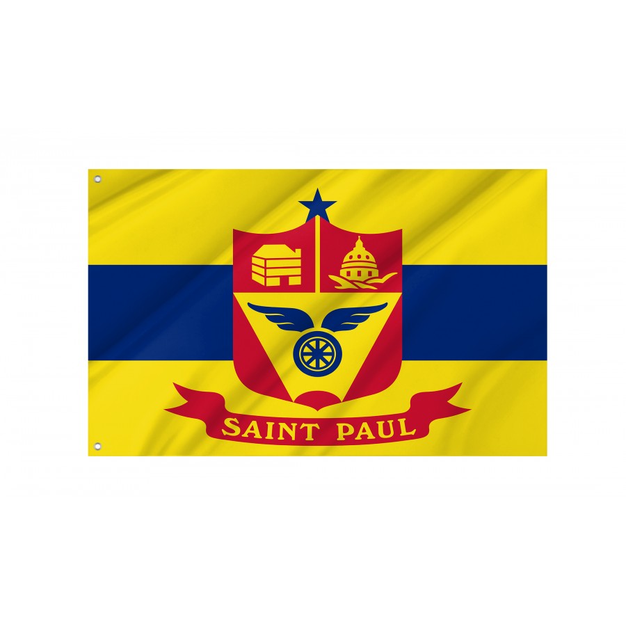 Flag of Saint Paul, Minnesota, Patriotic Flags, Unique Design Print, Flags for Indoor & Outdoor Use