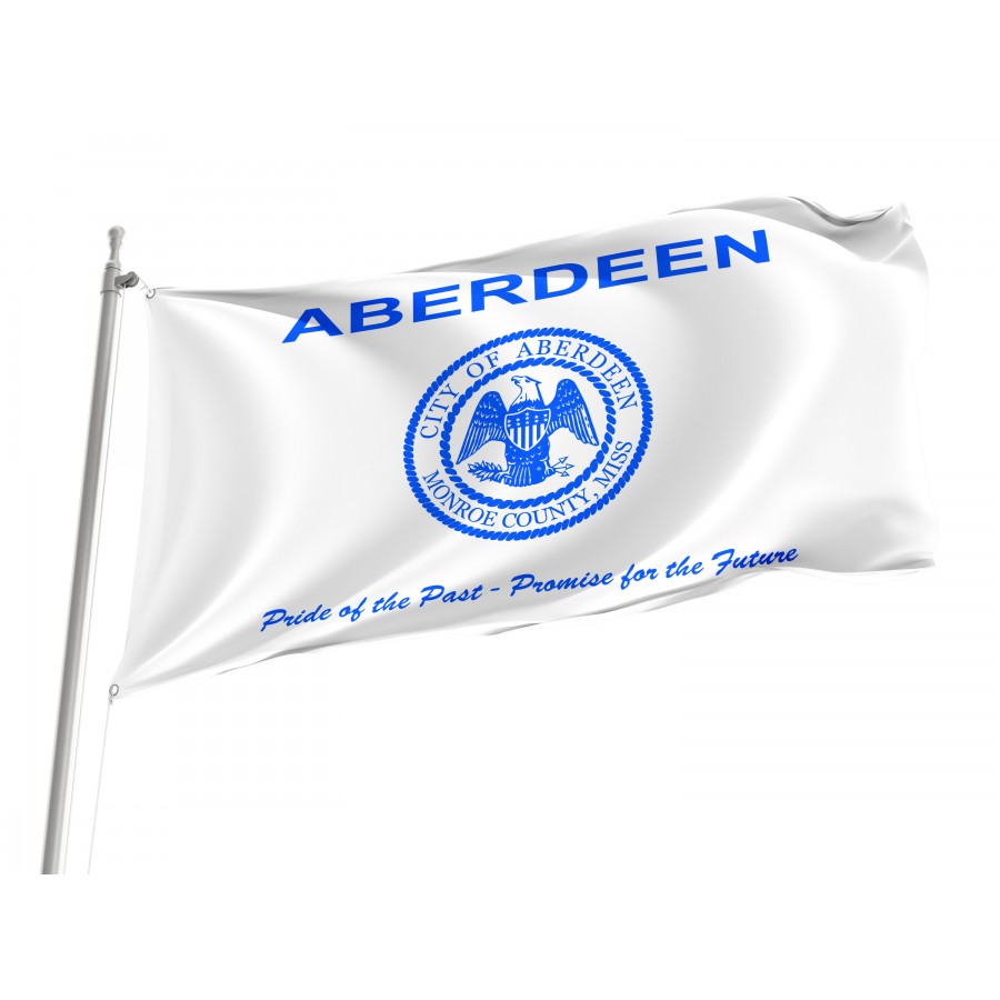 Flag of Aberdeen, Mississippi, Patriotic Flags, Unique Design Print, Flags for Indoor & Outdoor Use
