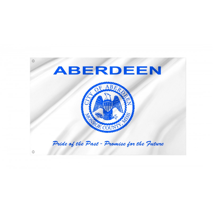 Flag of Aberdeen, Mississippi, Patriotic Flags, Unique Design Print, Flags for Indoor & Outdoor Use