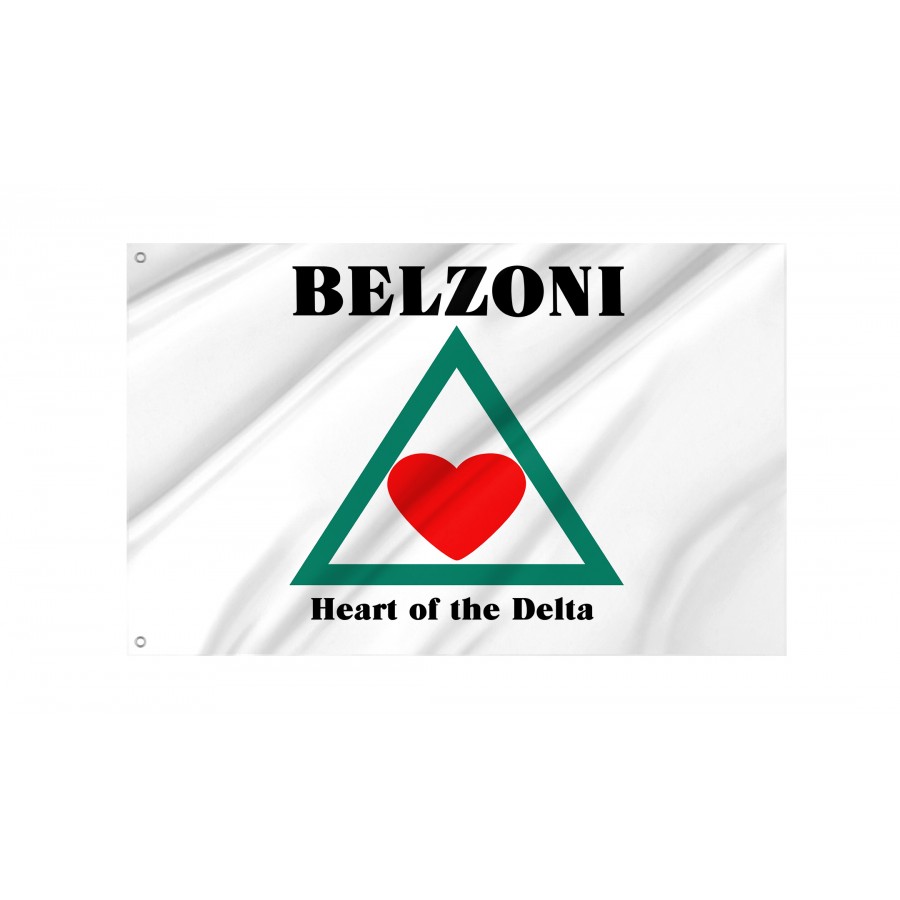 Flag of Belzoni, Mississippi, Patriotic Flags, Unique Design Print, Flags for Indoor & Outdoor Use
