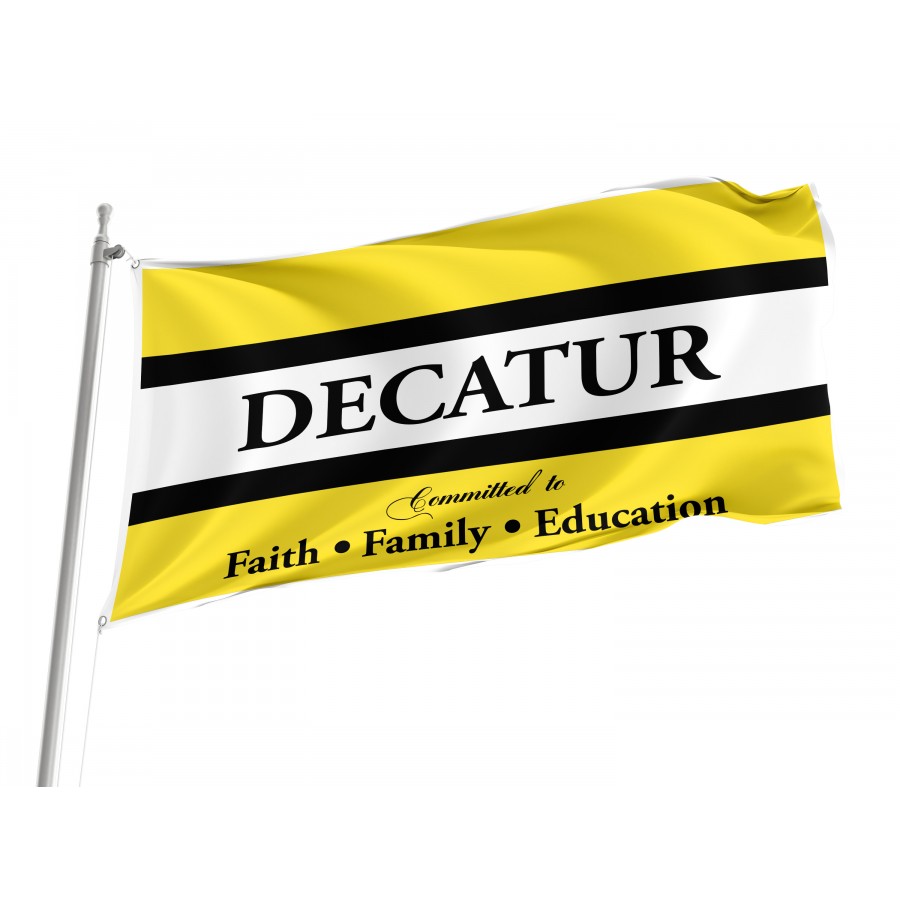 Flag of Decatur, Mississippi, Patriotic Flags, Unique Design Print, Flags for Indoor & Outdoor Use