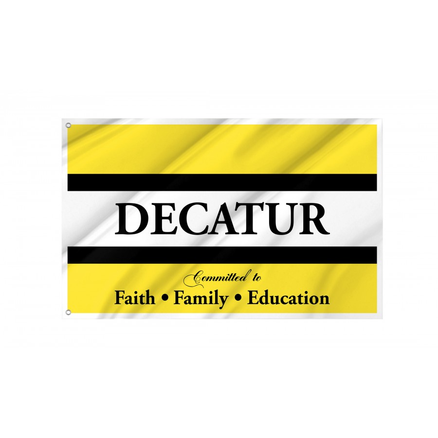 Flag of Decatur, Mississippi, Patriotic Flags, Unique Design Print, Flags for Indoor & Outdoor Use