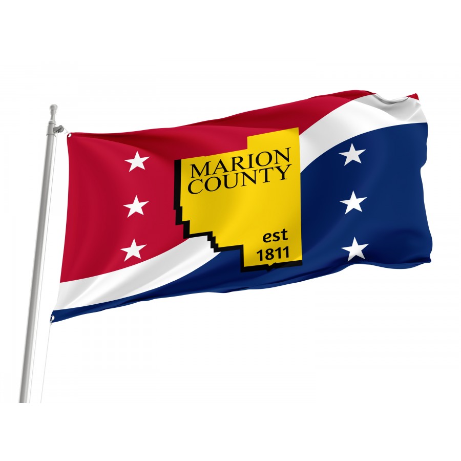 Flag of Marion County, Mississippi, Patriotic Flags, Unique Design Print, Flags for Indoor & Outdoor Use