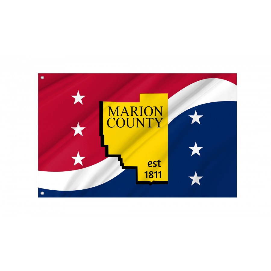 Flag of Marion County, Mississippi, Patriotic Flags, Unique Design Print, Flags for Indoor & Outdoor Use