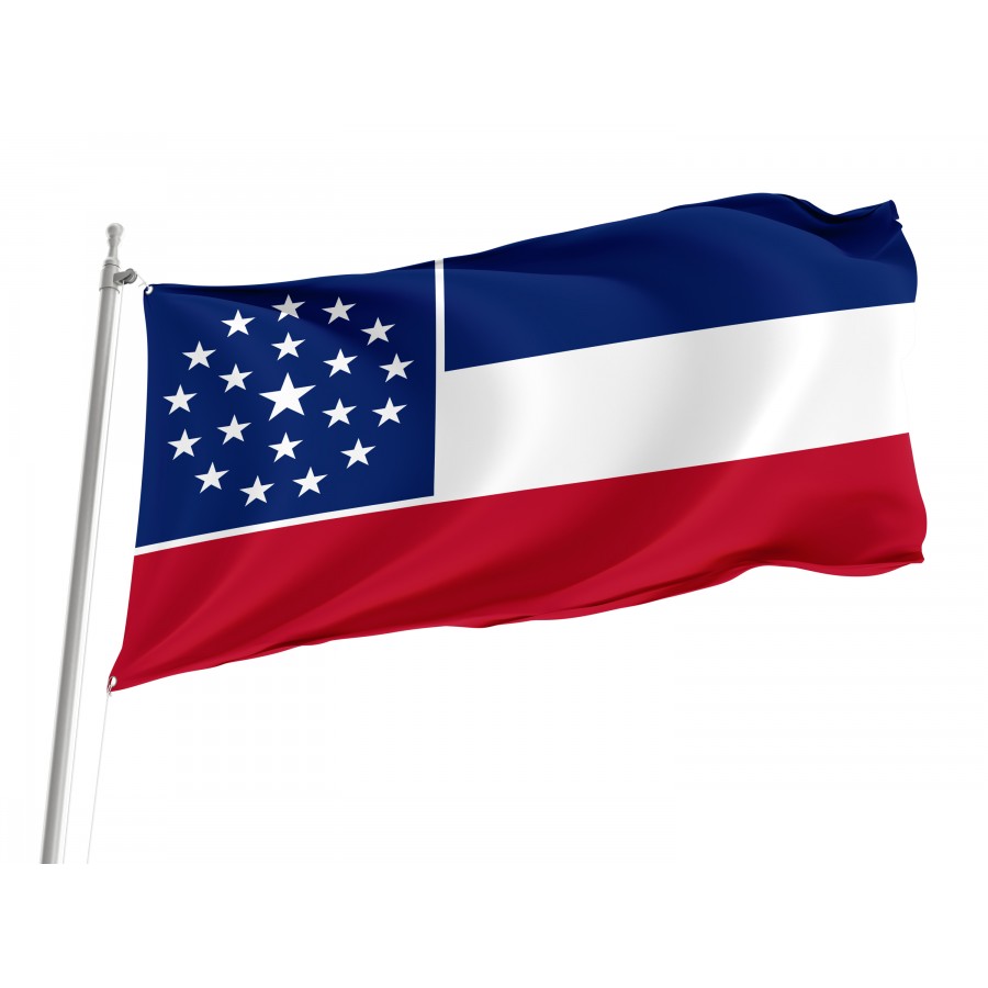 Flag of Mississippi 2001, Patriotic Flags, Unique Design Print, Flags for Indoor & Outdoor Use