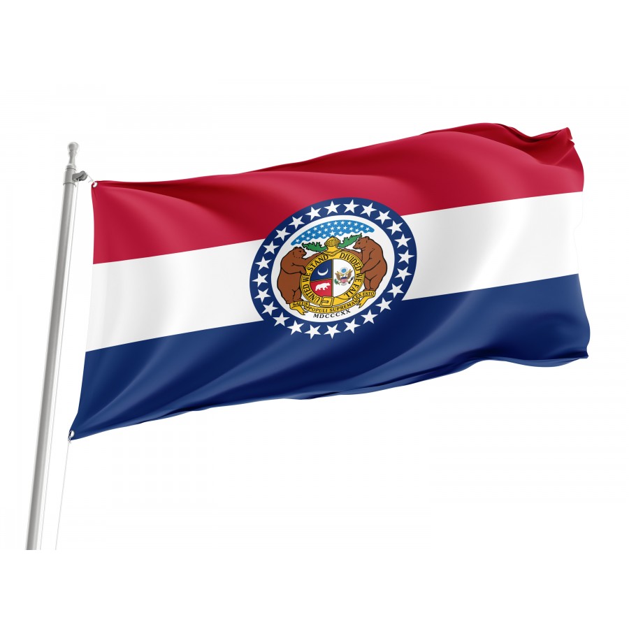 Flag of Missouri State, Patriotic Flags, Unique Design Print, Flags for Indoor & Outdoor Use