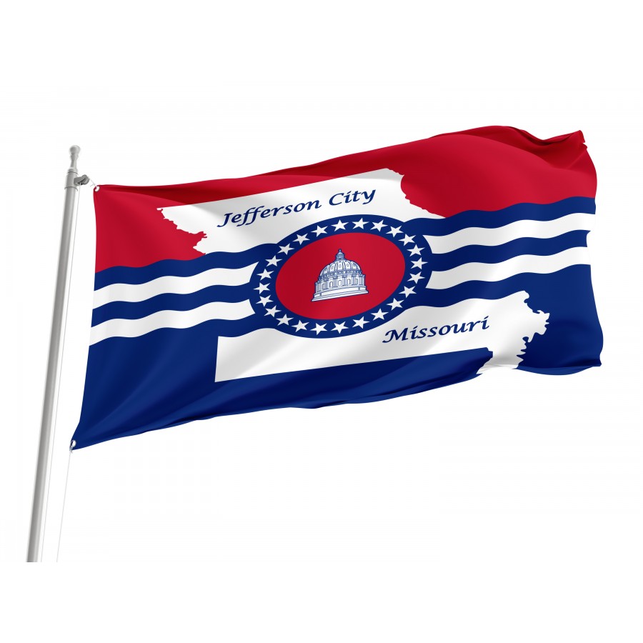 Flag of Jefferson City, Missouri, Patriotic Flags, Unique Design Print, Flags for Indoor & Outdoor Use