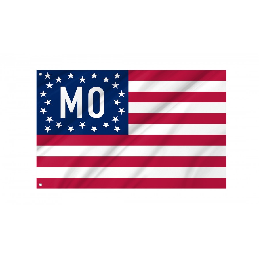 Flag of Missouri 1909, Patriotic Flags, Unique Design Print, Flags for Indoor & Outdoor Use