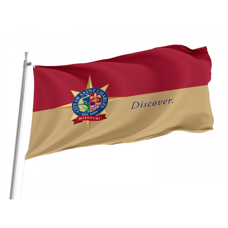 Flag of St. Charles, Missouri, Patriotic Flags, Unique Design Print, Flags for Indoor & Outdoor Use