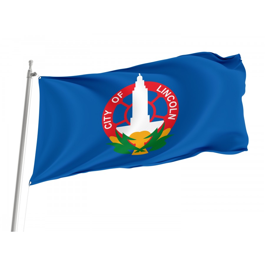 Flag Of Lincoln, Nebraska, Patriotic Flags, Unique Design Print, Flags For Indoor & Outdoor Use - High Quality Nebraska for Indoor and Outdoor Use