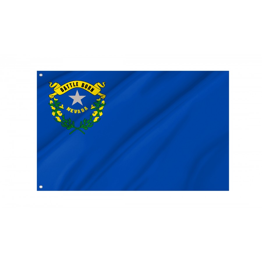 Flag of Nevada State, Patriotic Flags, Unique Design Print, Flags for Indoor & Outdoor Use