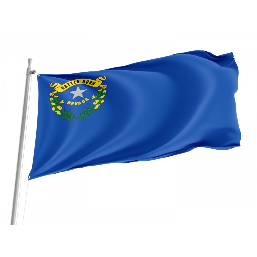Flag of Nevada State, Patriotic Flags, Unique Design Print, Flags for Indoor & Outdoor Use