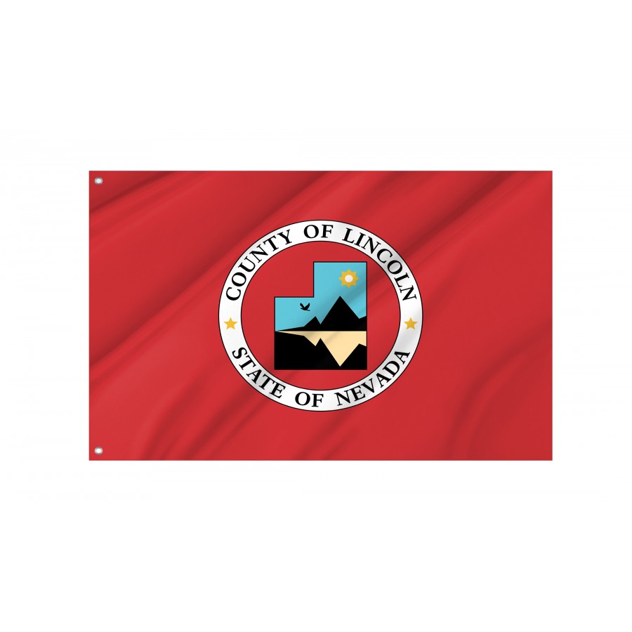 Flag of Lincoln County, Nevada, Patriotic Flags, Unique Design Print, Flags for Indoor & Outdoor Use