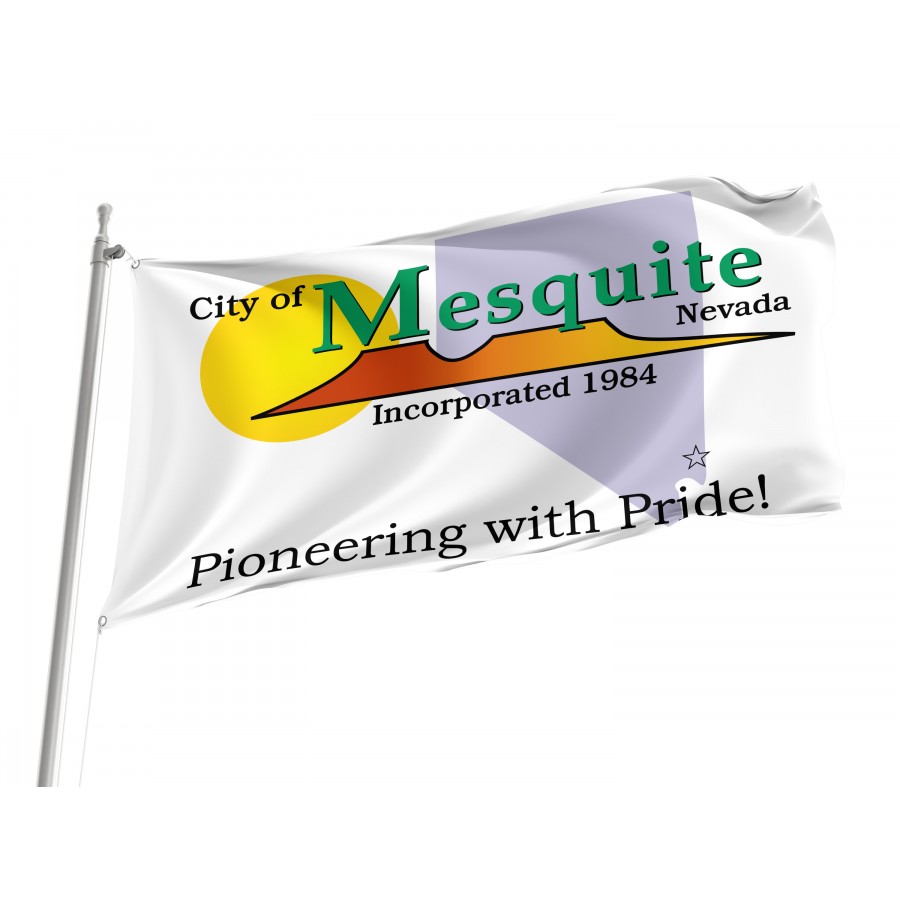 Flag of Mesquite, Nevada, Patriotic Flags, Unique Design Print, Flags for Indoor & Outdoor Use
