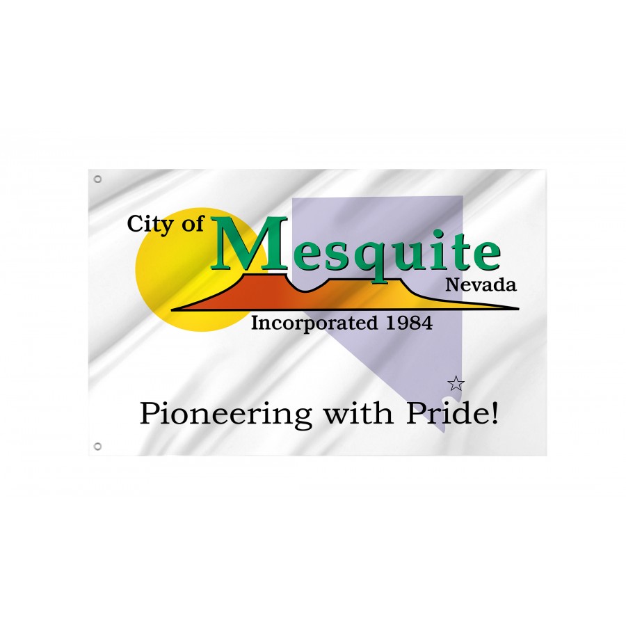 Flag of Mesquite, Nevada, Patriotic Flags, Unique Design Print, Flags for Indoor & Outdoor Use