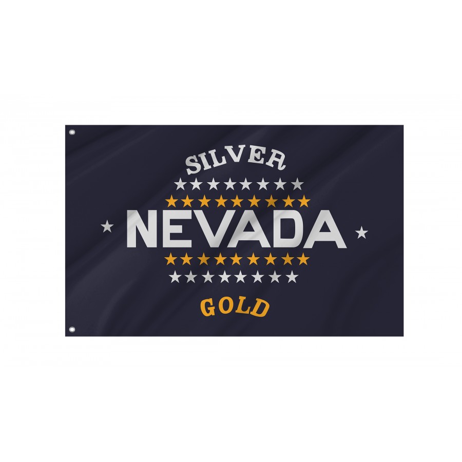 Flag of Nevada (1905–1915), Patriotic Flags, Unique Design Print, Flags for Indoor & Outdoor Use