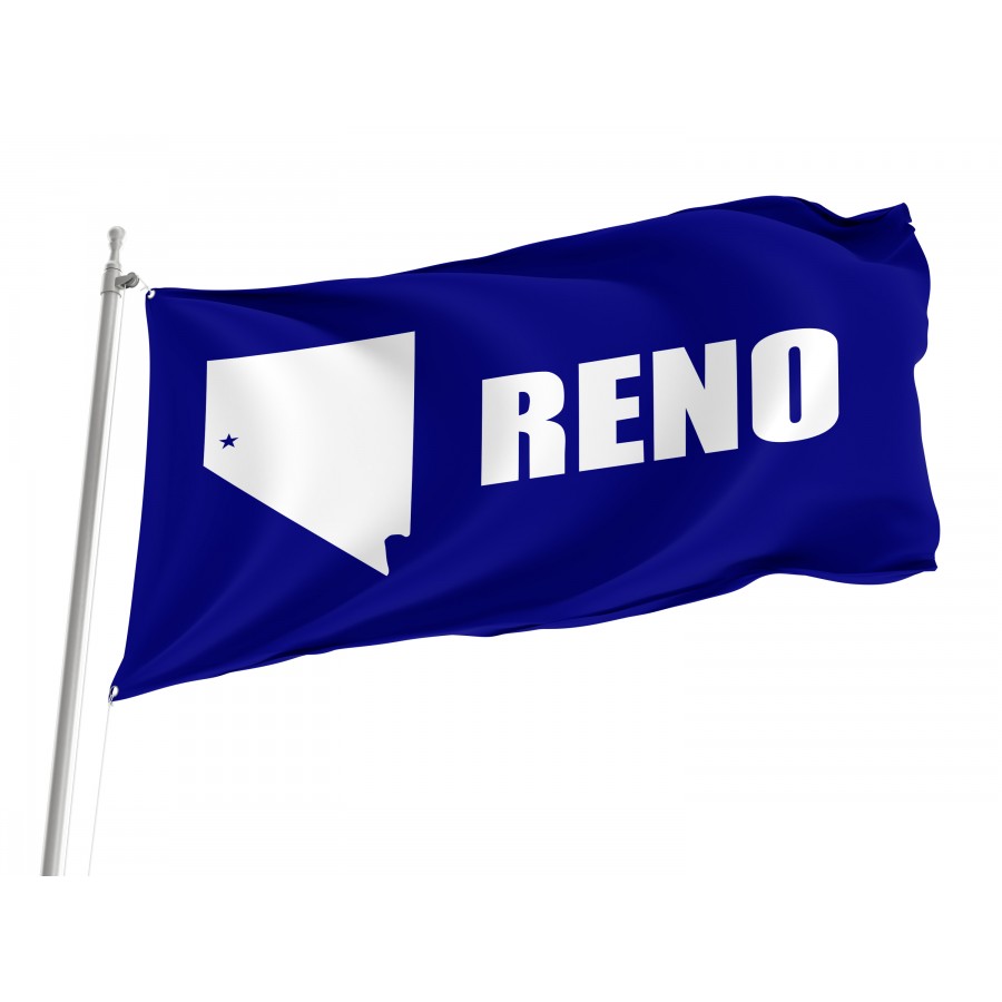 Flag of Reno, Nevada 1959-2018, Patriotic Flags, Unique Design Print, Flags for Indoor & Outdoor Use