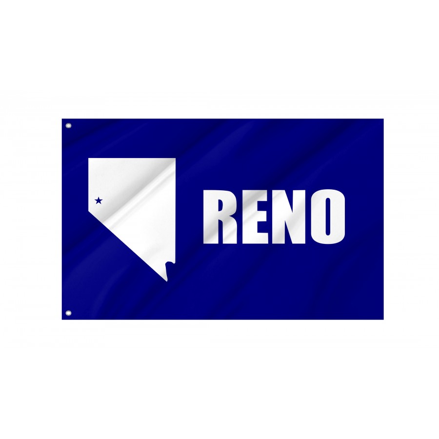 Flag of Reno, Nevada 1959-2018, Patriotic Flags, Unique Design Print, Flags for Indoor & Outdoor Use