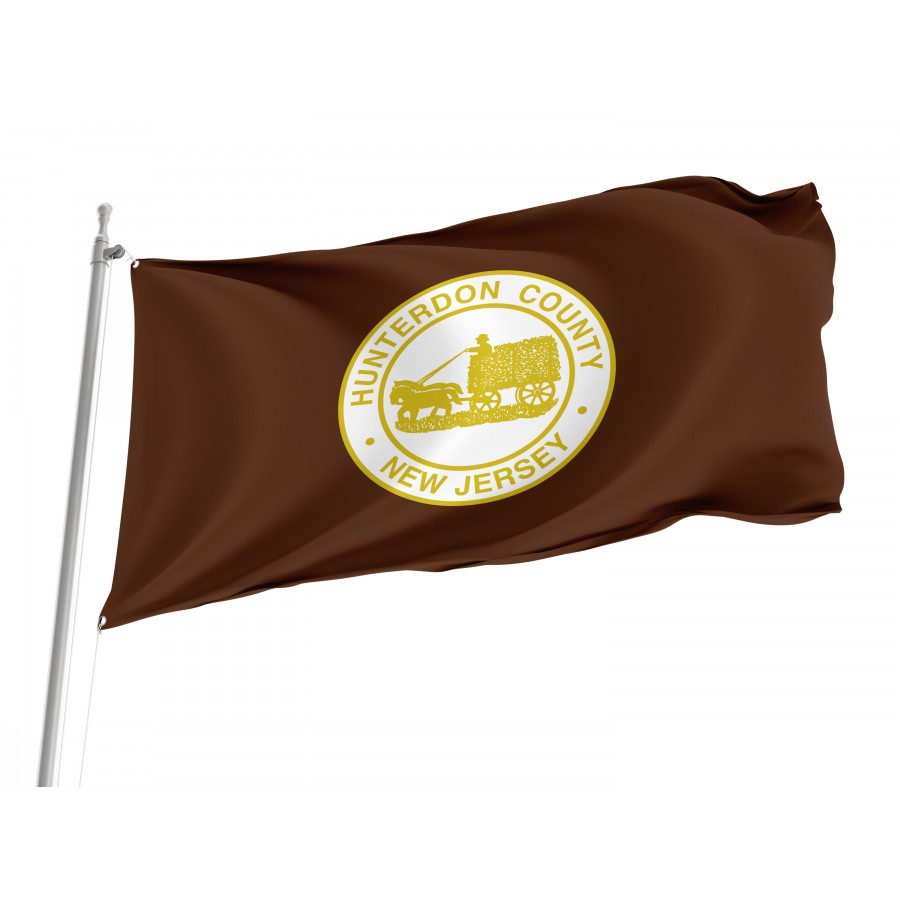 Flag of Hunterdon County, New Jersey, Patriotic Flags, Unique Design Print, Flags for Indoor & Outdoor Use