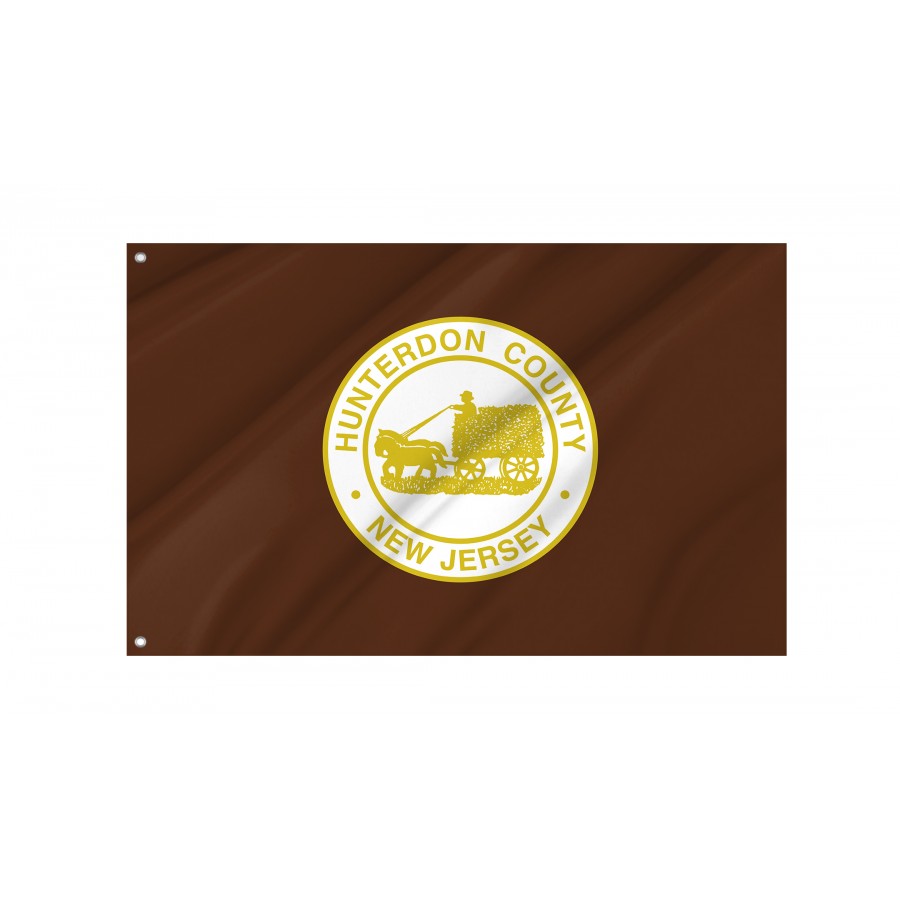 Flag of Hunterdon County, New Jersey, Patriotic Flags, Unique Design Print, Flags for Indoor & Outdoor Use