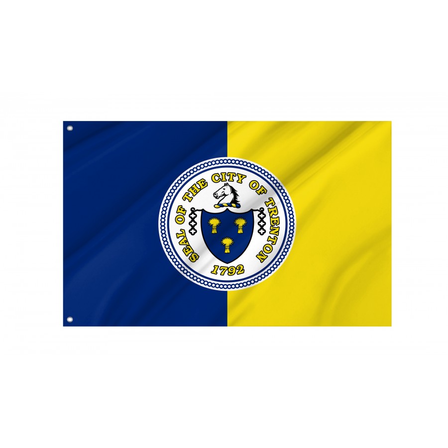 Flag of Trenton, New Jersey, Patriotic Flags, Unique Design Print, Flags for Indoor & Outdoor Use