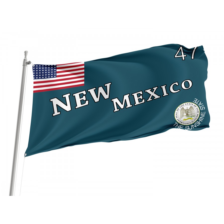 Flag of New Mexico 1912-1925, Patriotic Flags, Unique Design Print, Flags for Indoor & Outdoor Use