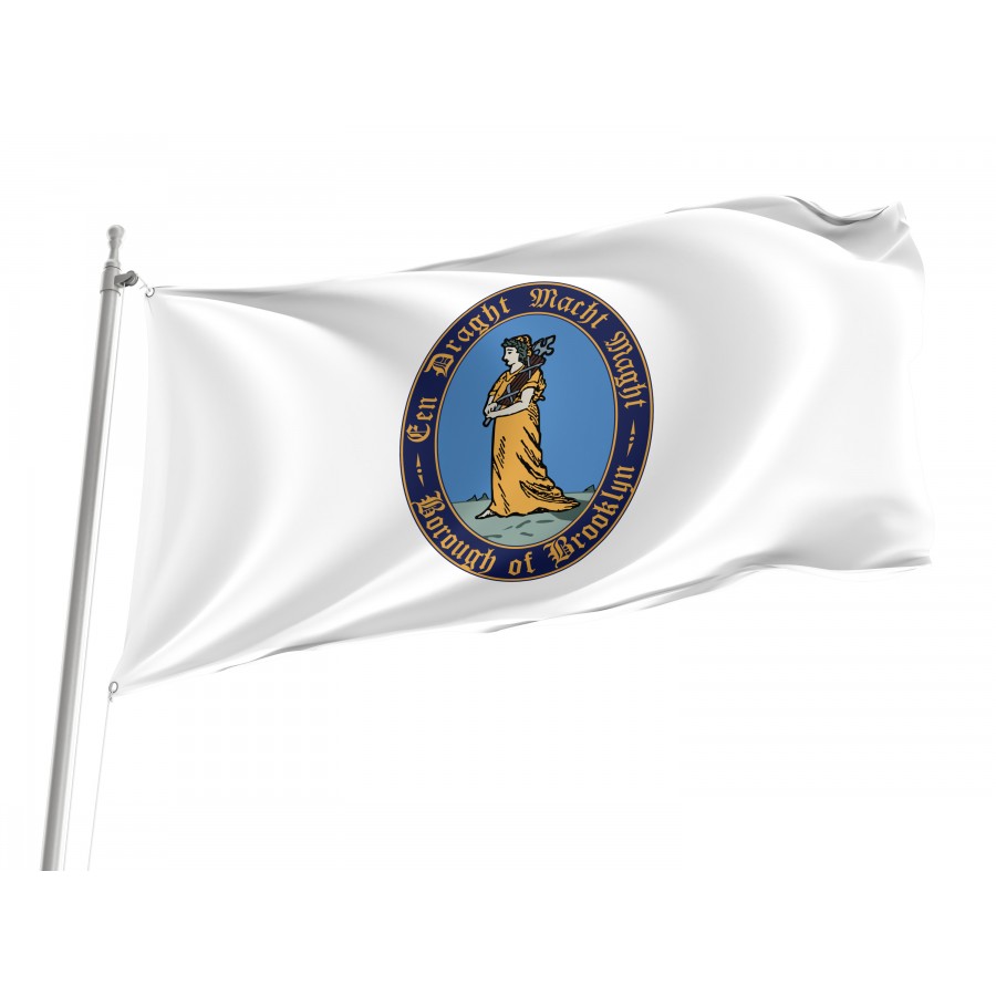 Flag of Brooklyn, New York, Patriotic Flags, Unique Design Print, Flags for Indoor & Outdoor Use