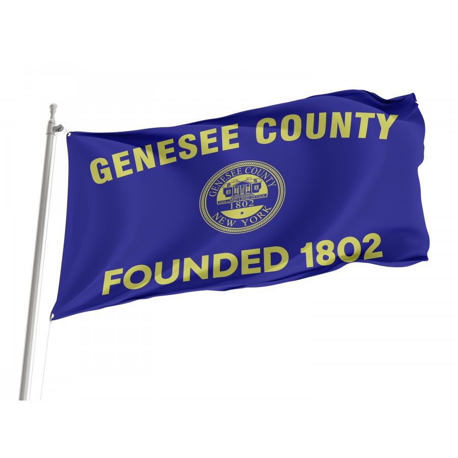Flag of Genesee County, New York, Patriotic Flags, Unique Design Print, Flags for Indoor & Outdoor Use