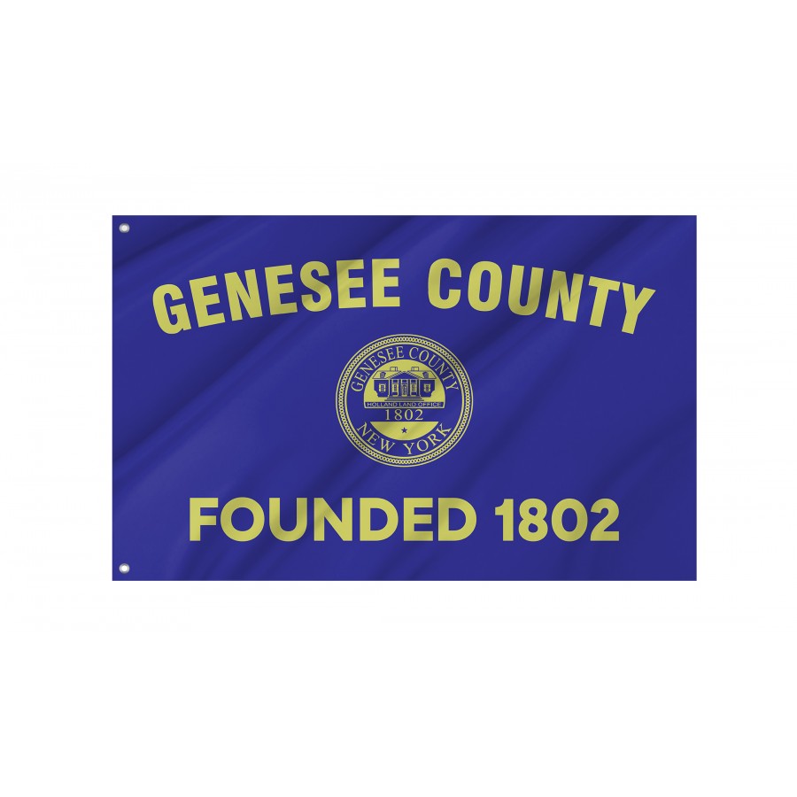 Flag of Genesee County, New York, Patriotic Flags, Unique Design Print, Flags for Indoor & Outdoor Use