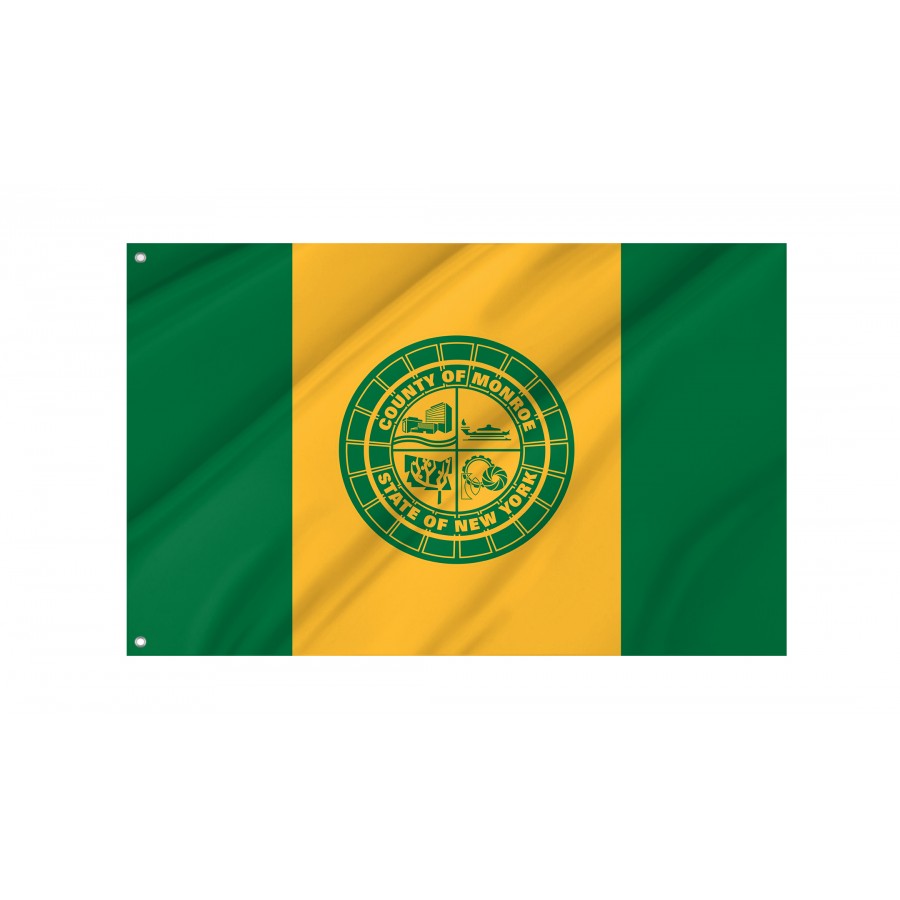 Flag of Monroe County, New York, Patriotic Flags, Unique Design Print, Flags for Indoor & Outdoor Use
