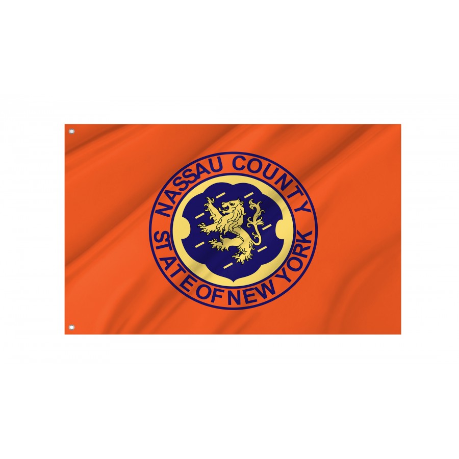 Flag of Nassau County, New York, Patriotic Flags, Unique Design Print, Flags for Indoor & Outdoor Use