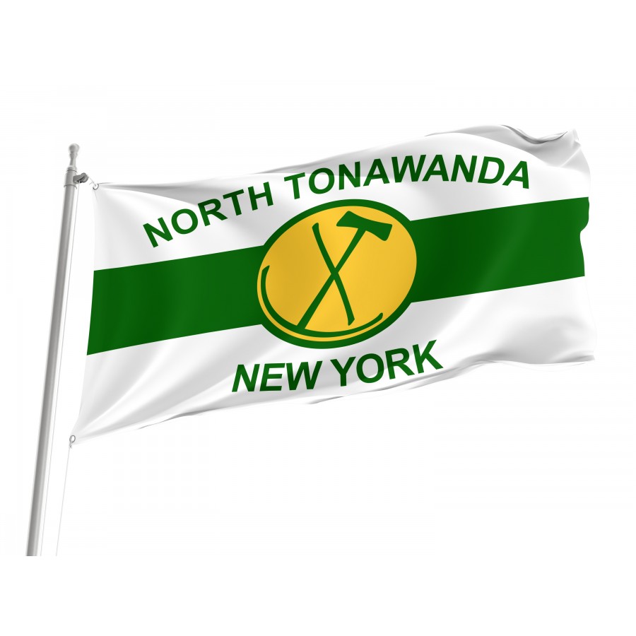 Flag of North Tonawanda, New York, Patriotic Flags, Unique Design Print, Flags for Indoor & Outdoor Use