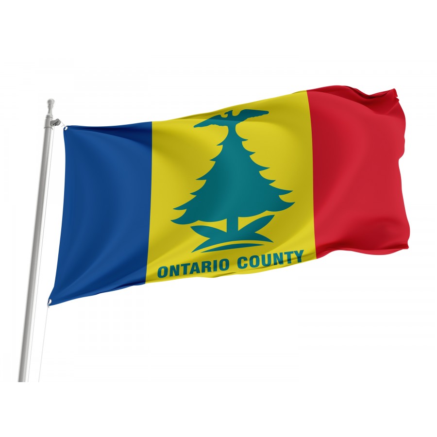 Flag of Ontario County, New York, Patriotic Flags, Unique Design Print, Flags for Indoor & Outdoor Use