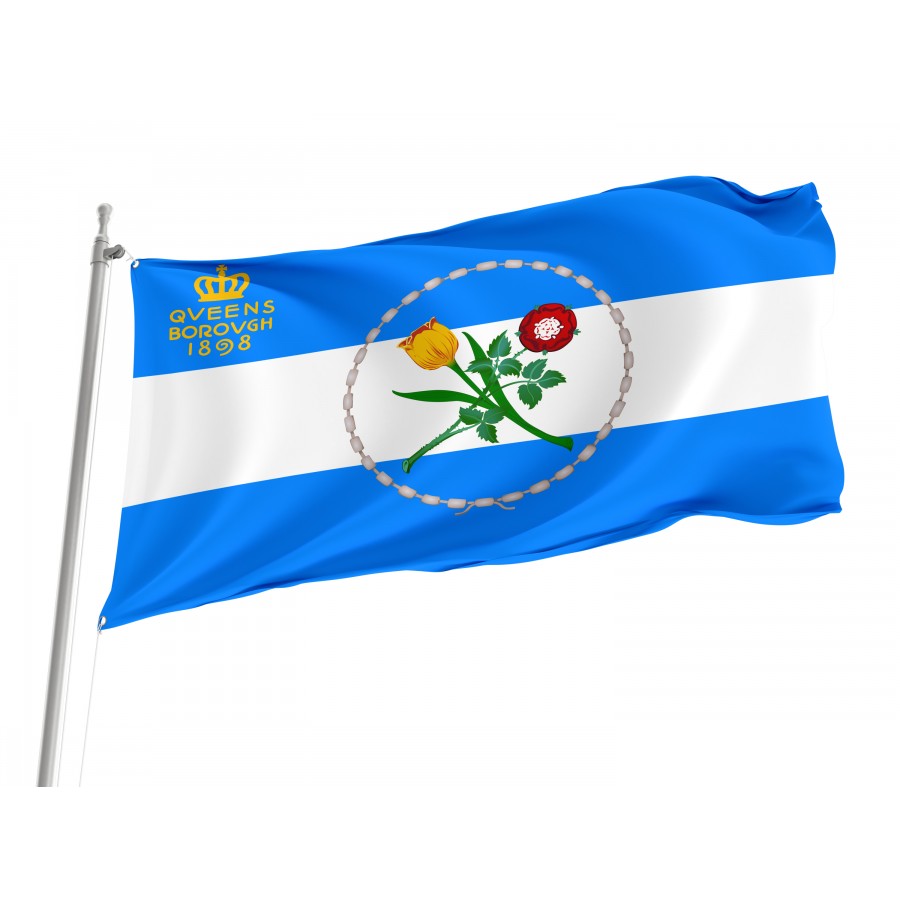 Flag of Queens, New York, Patriotic Flags, Unique Design Print, Flags for Indoor & Outdoor Use