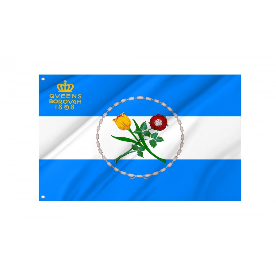 Flag of Queens, New York, Patriotic Flags, Unique Design Print, Flags for Indoor & Outdoor Use