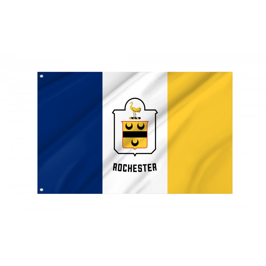Flag of Rochester, New York, Patriotic Flags, Unique Design Print, Flags for Indoor & Outdoor Use