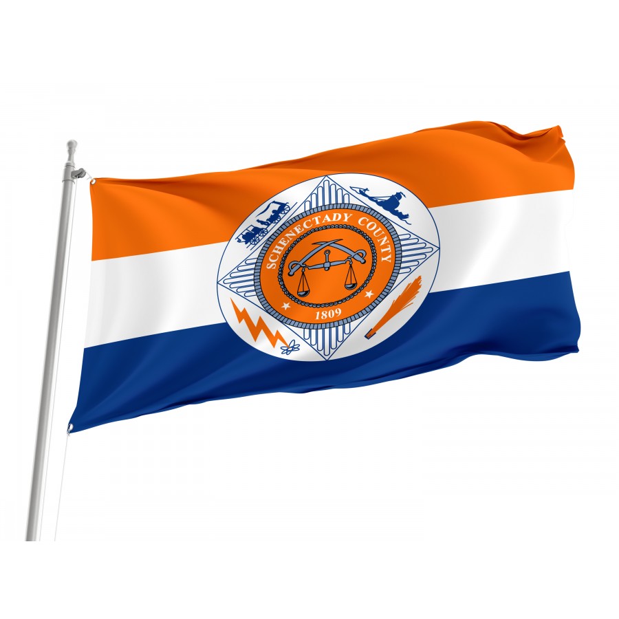 Flag of Schenectady County, New York, Patriotic Flags, Unique Design Print, Flags for Indoor & Outdoor Use