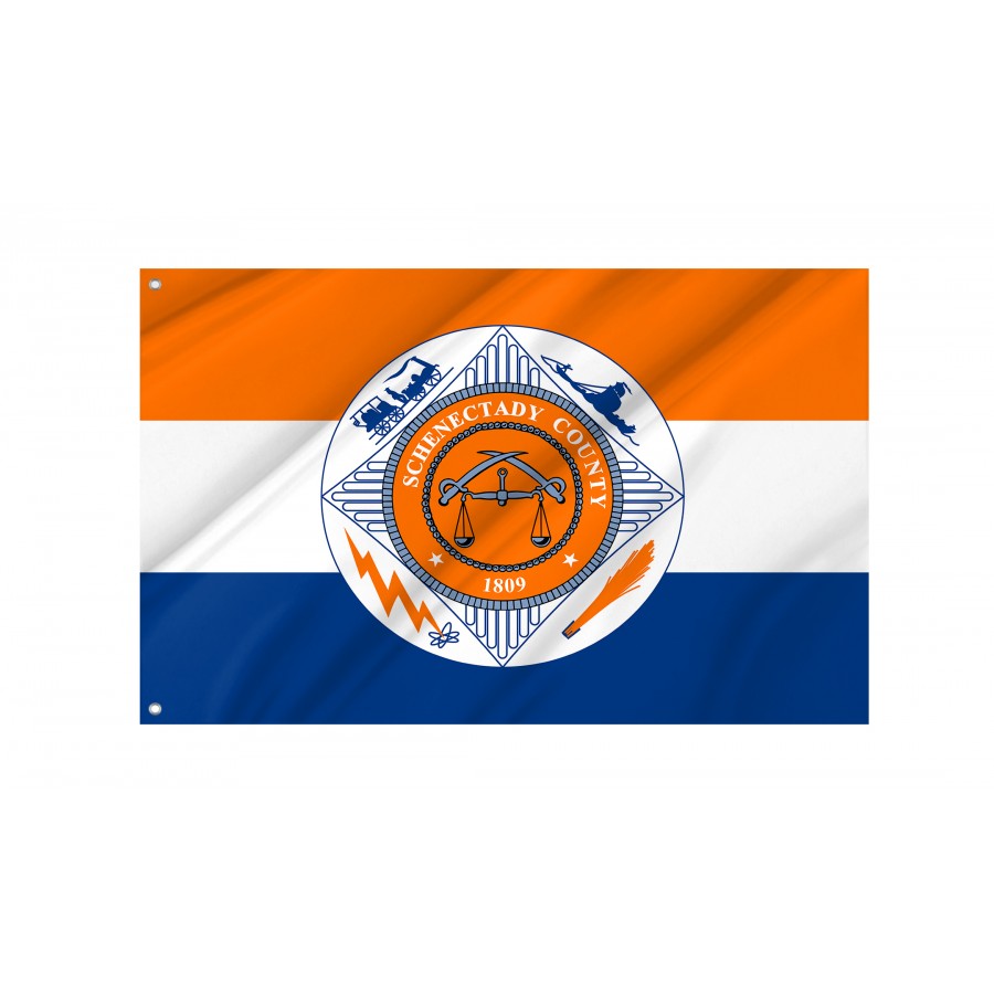 Flag of Schenectady County, New York, Patriotic Flags, Unique Design Print, Flags for Indoor & Outdoor Use