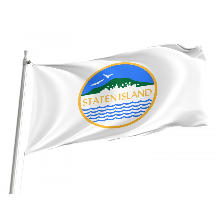 Flag of Staten Island, New York 1971-2016, Patriotic Flags, Unique Design Print, Flags for Indoor & Outdoor Use