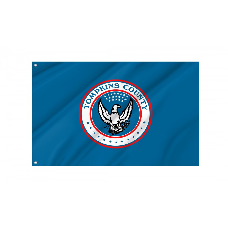 Flag of Tompkins County, New York, Patriotic Flags, Unique Design Print, Flags for Indoor & Outdoor Use