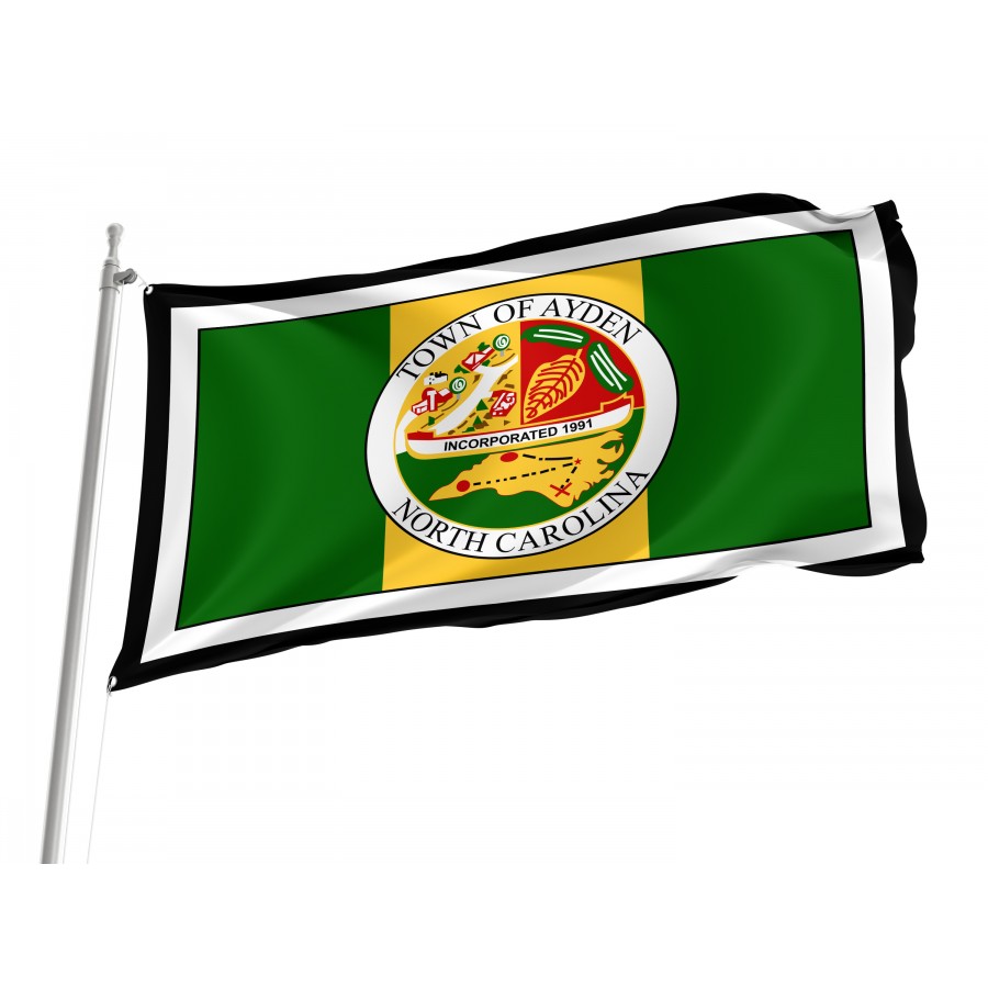 Flag of Ayden, North Carolina, Patriotic Flags, Unique Design Print, Flags for Indoor & Outdoor Use