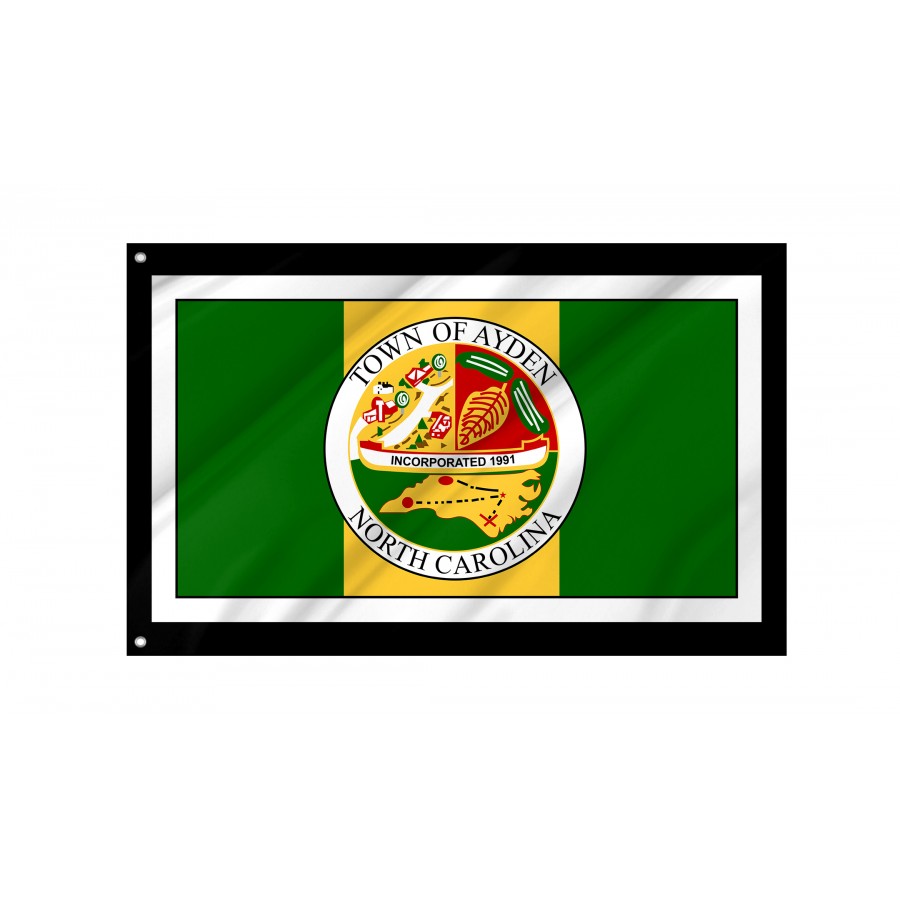 Flag of Ayden, North Carolina, Patriotic Flags, Unique Design Print, Flags for Indoor & Outdoor Use