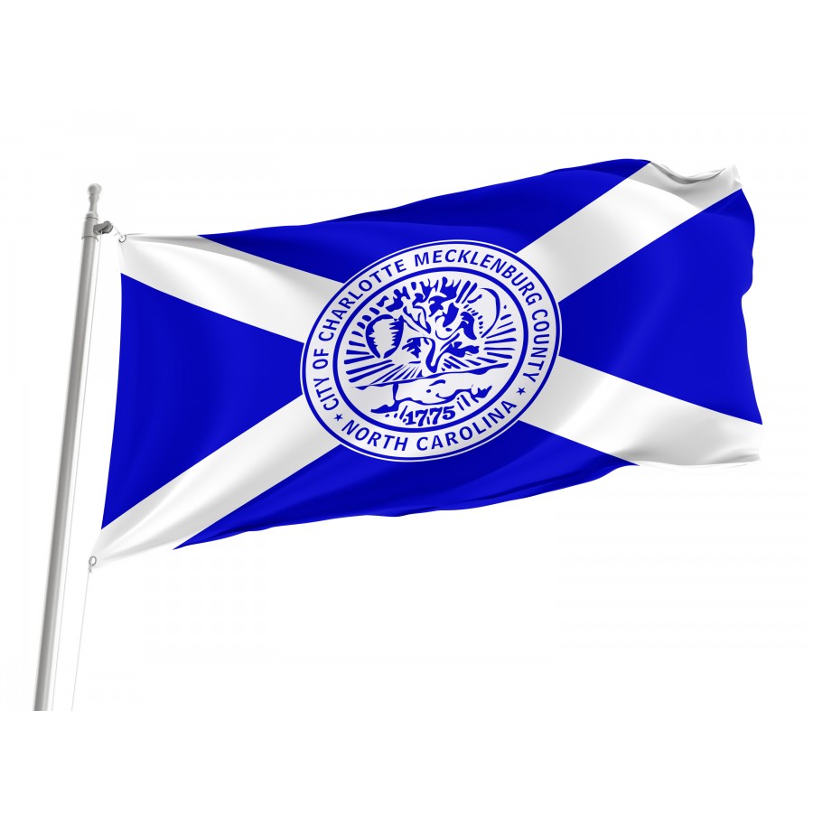 Flag of Charlotte, North Carolina, Patriotic Flags, Unique Design Print, Flags for Indoor & Outdoor Use