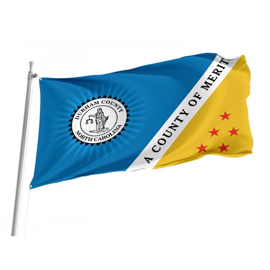 Flag of Durham County, North Carolina, Patriotic Flags, Unique Design Print, Flags for Indoor & Outdoor Use