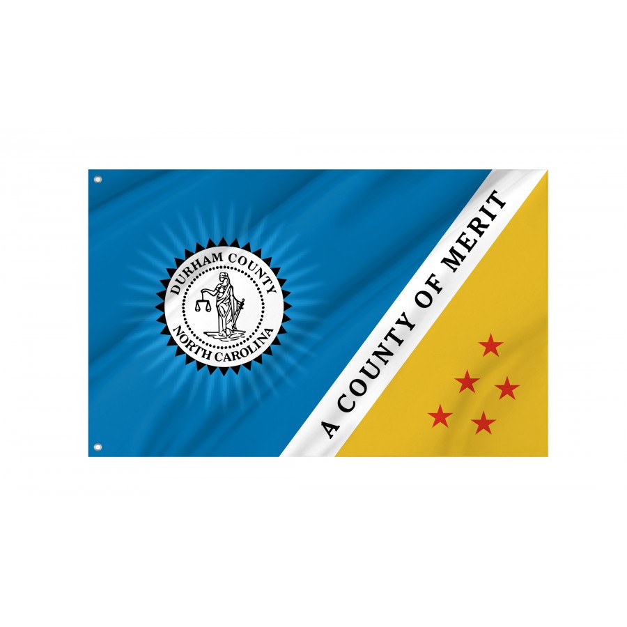 Flag of Durham County, North Carolina, Patriotic Flags, Unique Design Print, Flags for Indoor & Outdoor Use