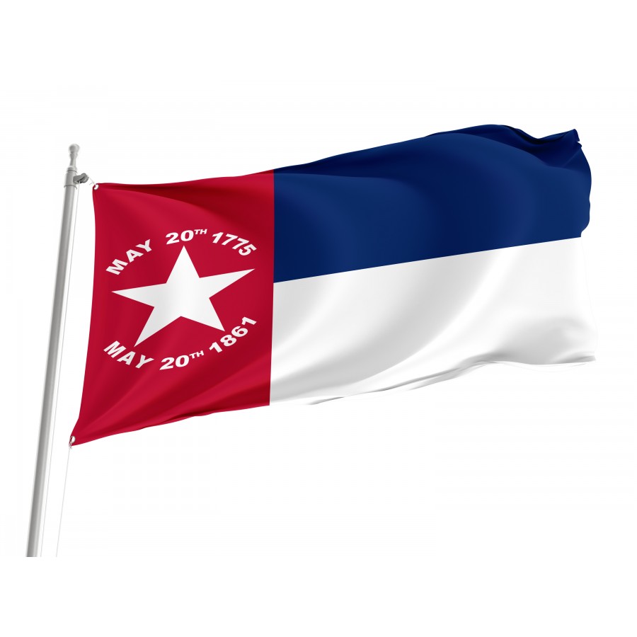 Flag of North Carolina 1861-1865, Patriotic Flags, Unique Design Print, Flags for Indoor & Outdoor Use