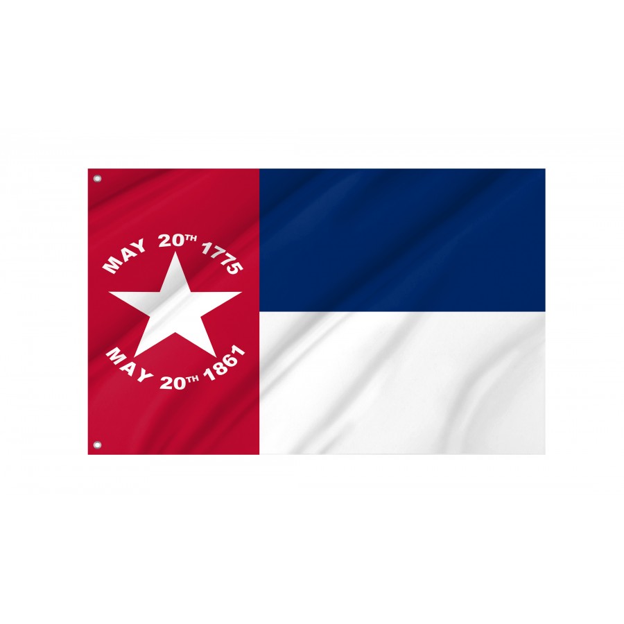Flag of North Carolina 1861-1865, Patriotic Flags, Unique Design Print, Flags for Indoor & Outdoor Use