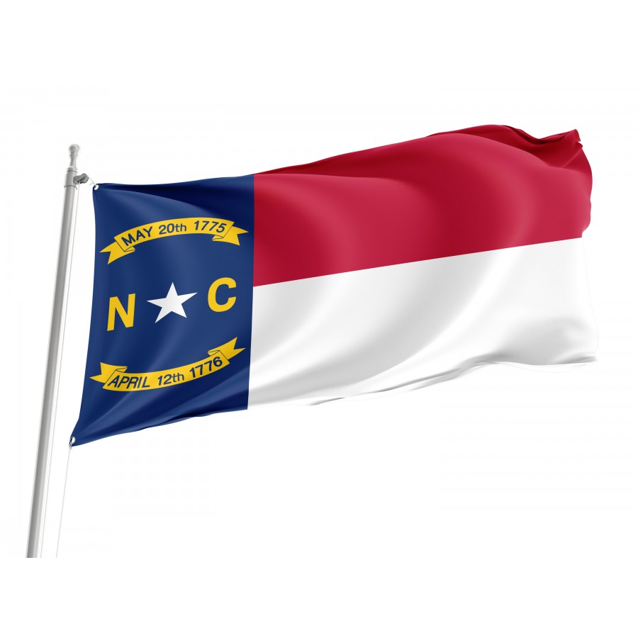 Flag of North Carolina State, Patriotic Flags, Unique Design Print, Flags for Indoor & Outdoor Use