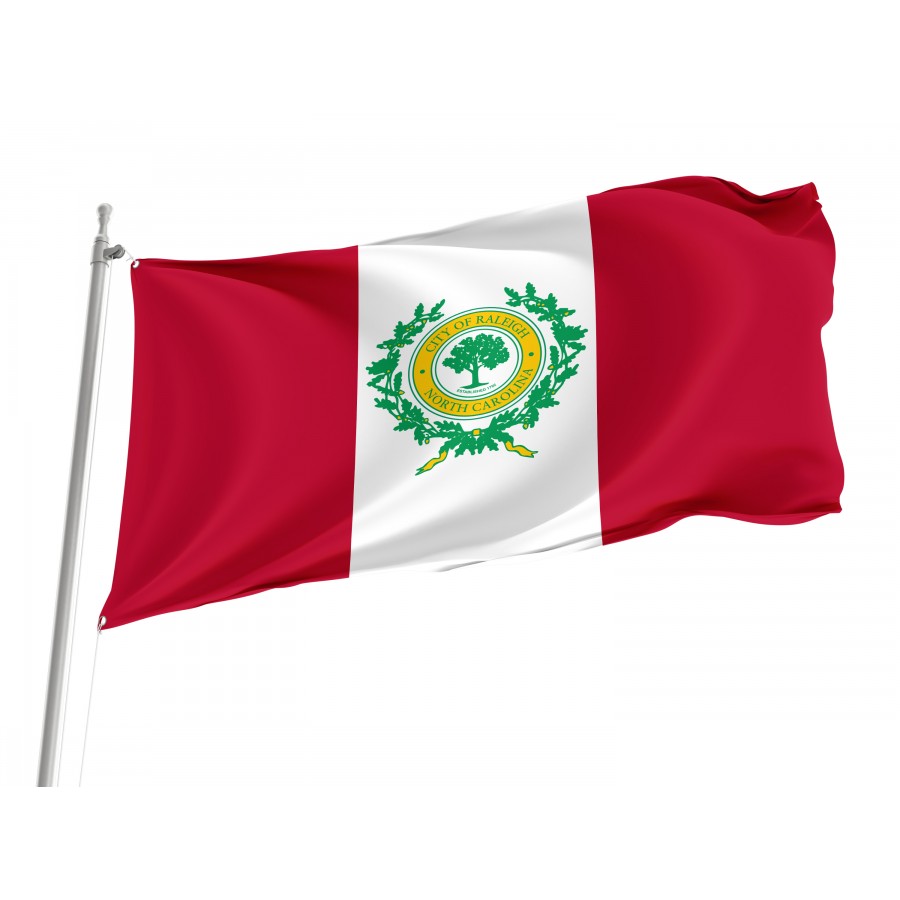 Flag of Raleigh, North Carolina, Patriotic Flags, Unique Design Print, Flags for Indoor & Outdoor Use